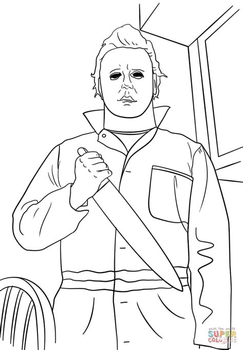 Michael Myers Coloring Pages Printable